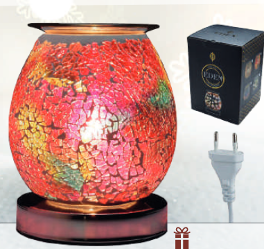 Diffusore di aromi per cera mosaico utilizza lampadine alogene G9 25 w sostituibili